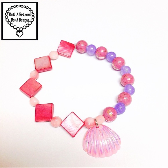 Summer Seashell Coral Bracelet - Picture 1 of 1